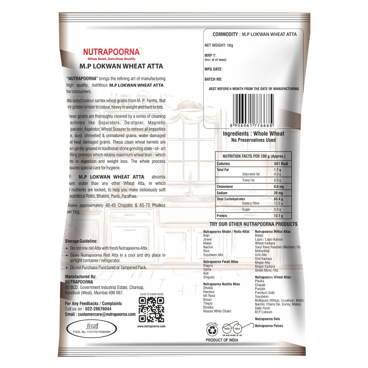 M.P. LOKVAN WHEAT ATTA - Image 2